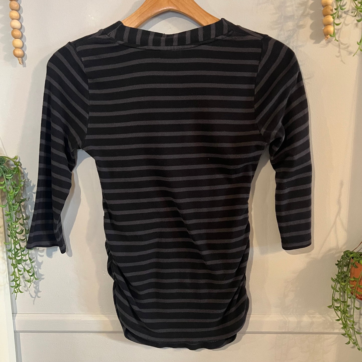 Classic striped 3/4 sleeve tee