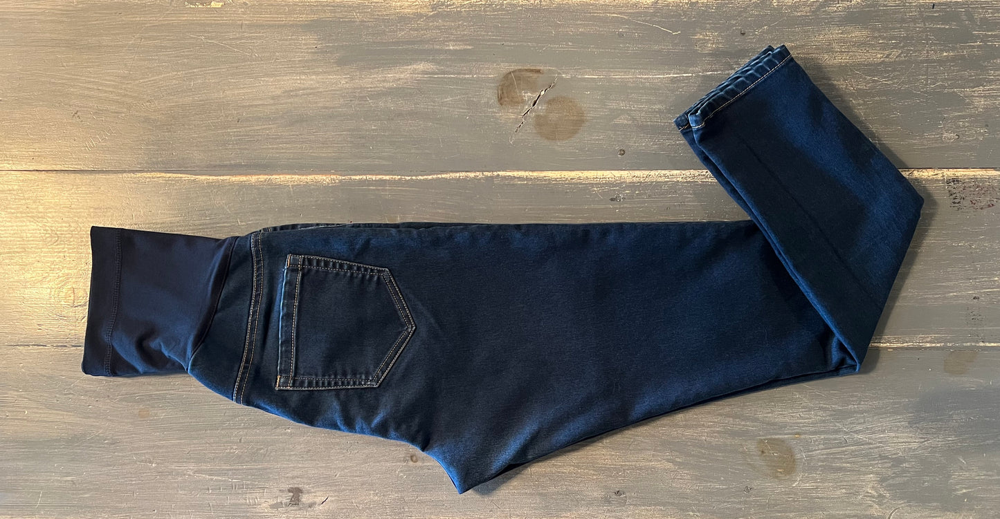 Essential full panel 28" skinny jeans, Dark wash