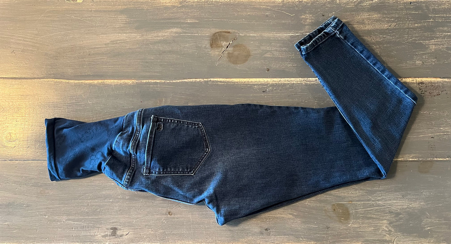 Essential full panel 28" skinny jeans, Dark wash