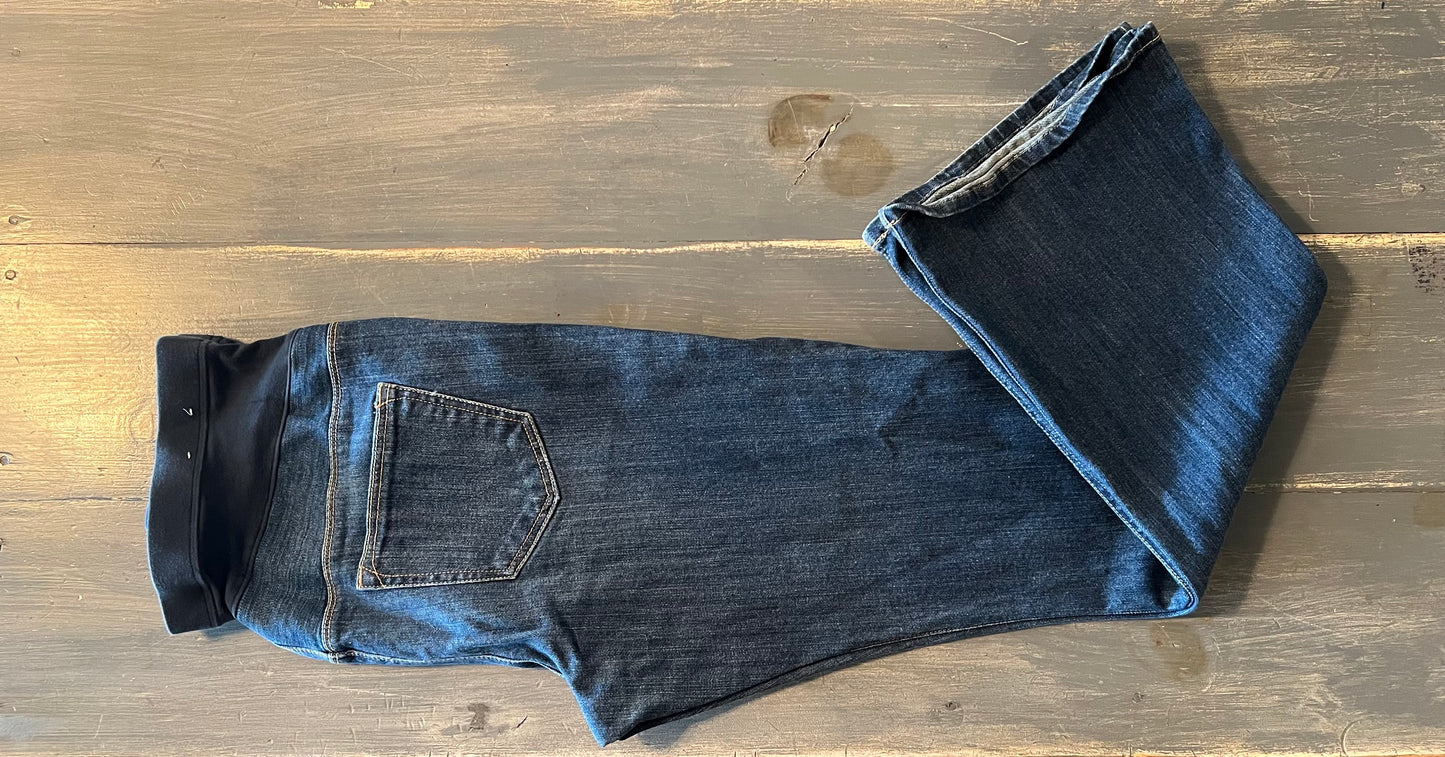 Full panel 30" flare jeans, Medium wash