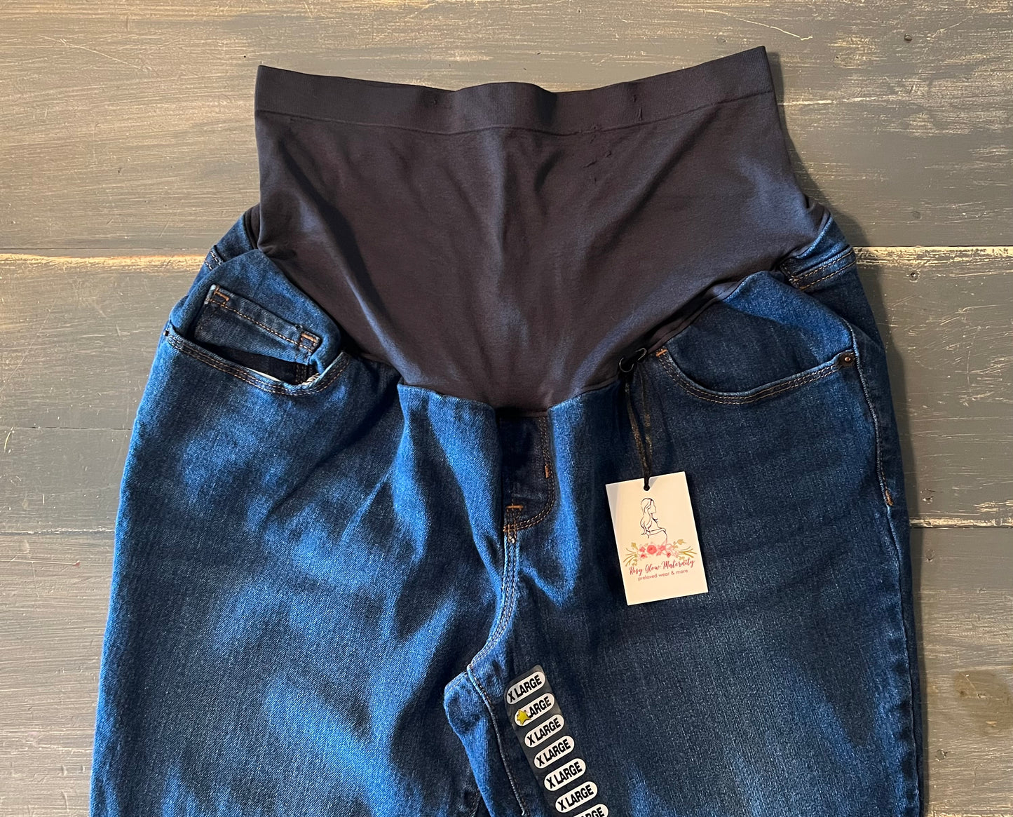 Full panel 26” skinny jeans, Dark wash