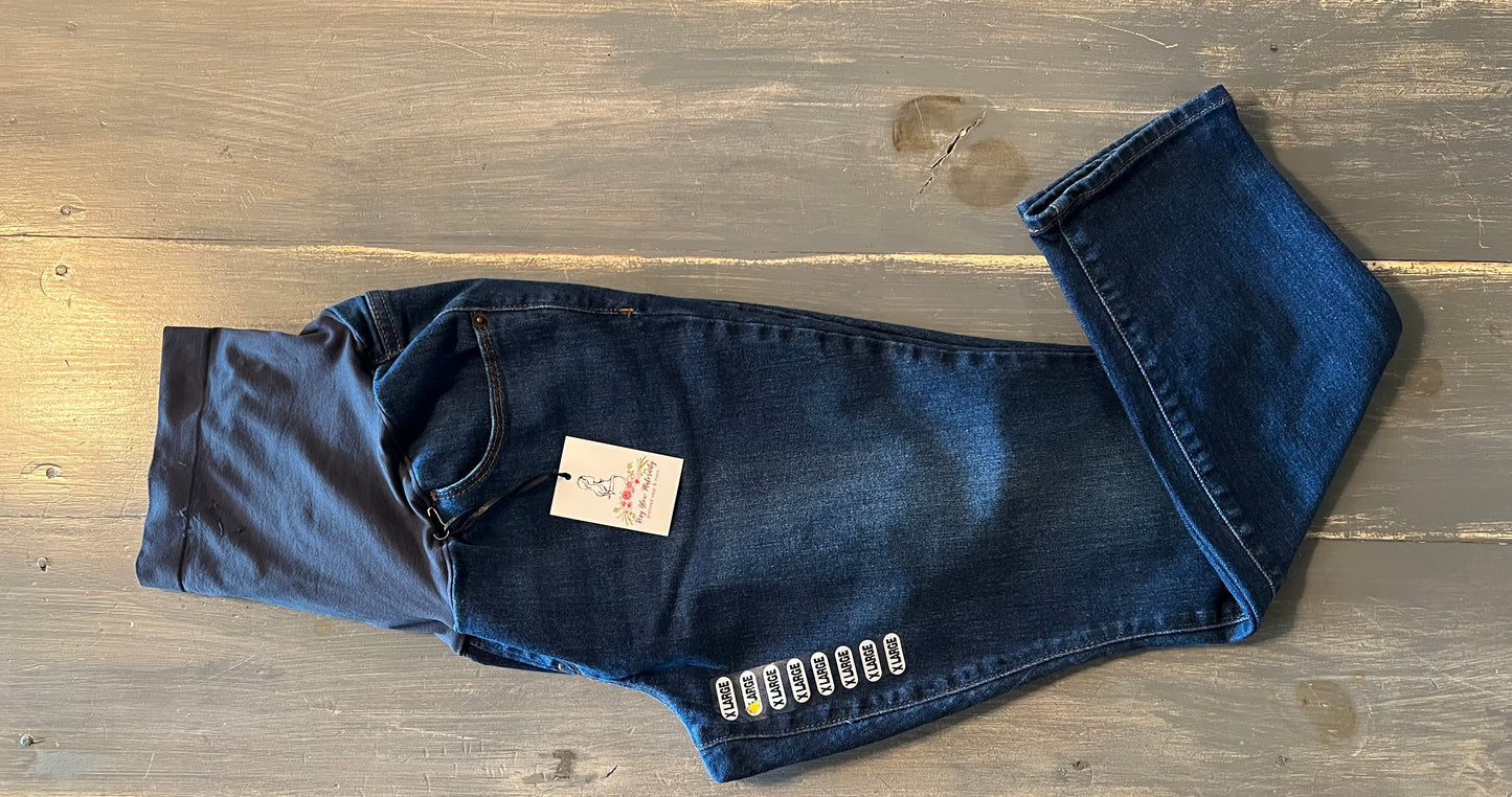 Full panel 26” skinny jeans, Dark wash