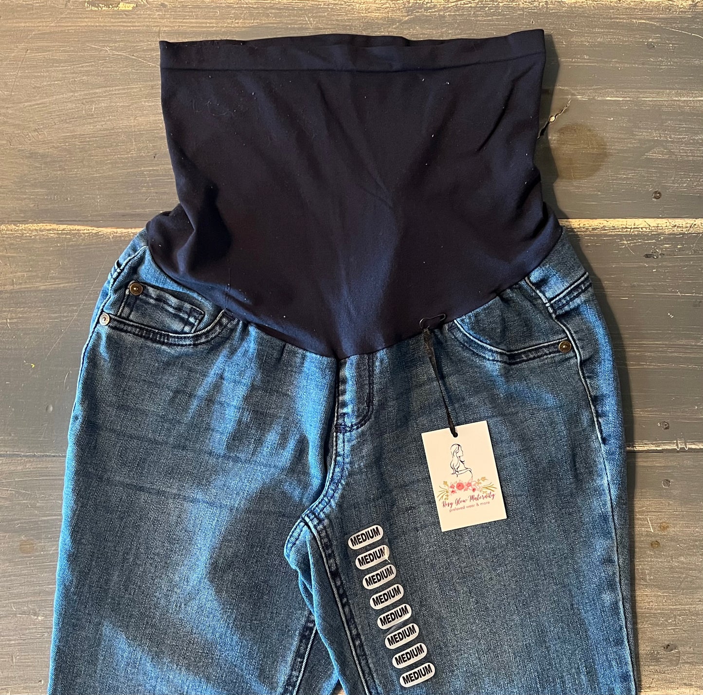 Full panel 27" skinny jeans, Medium wash