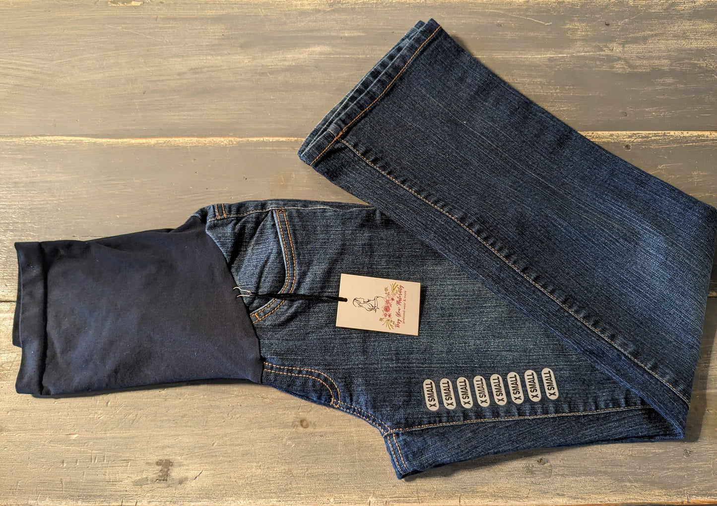 Full panel 27" bootcut jeans, Dark wash