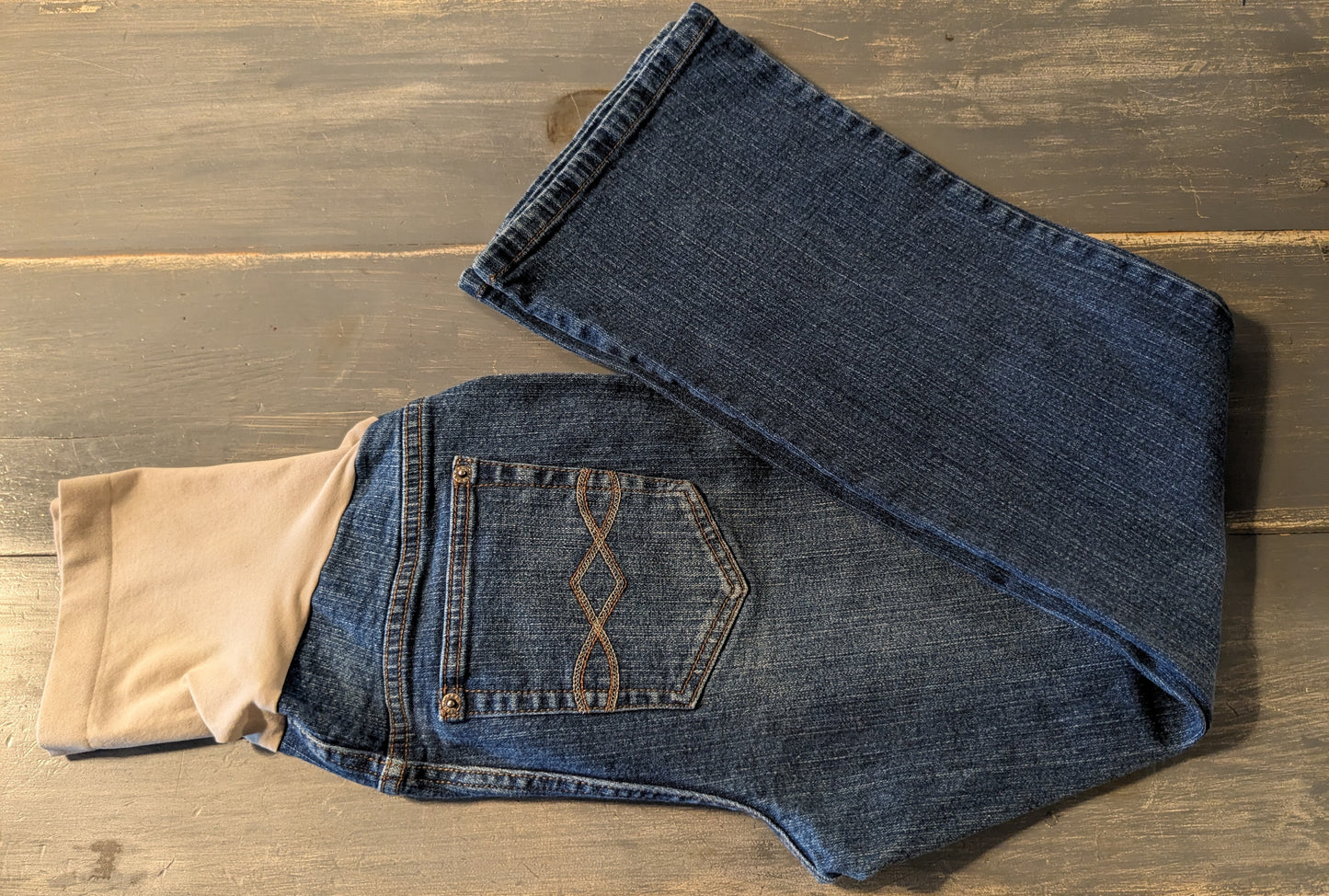 Full panel 26" bootcut jeans, Medium wash