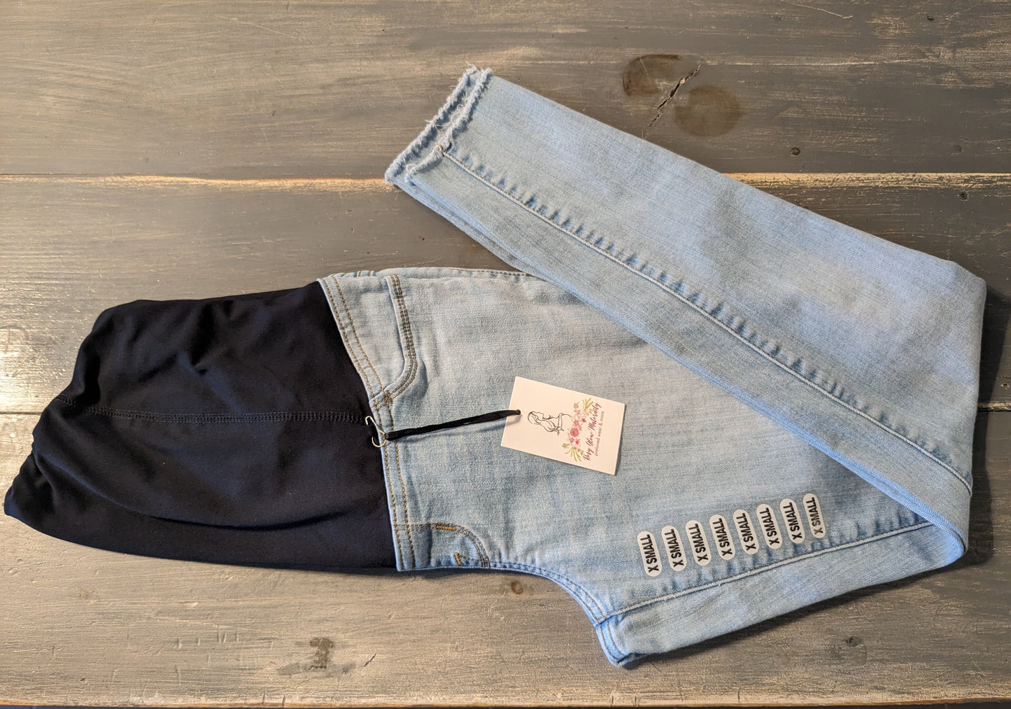 Convertible panel 27" skinny jeans, Multi Wash