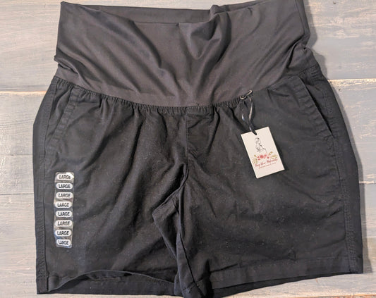 Mid panel casual 6.5" pocket shorts, Black