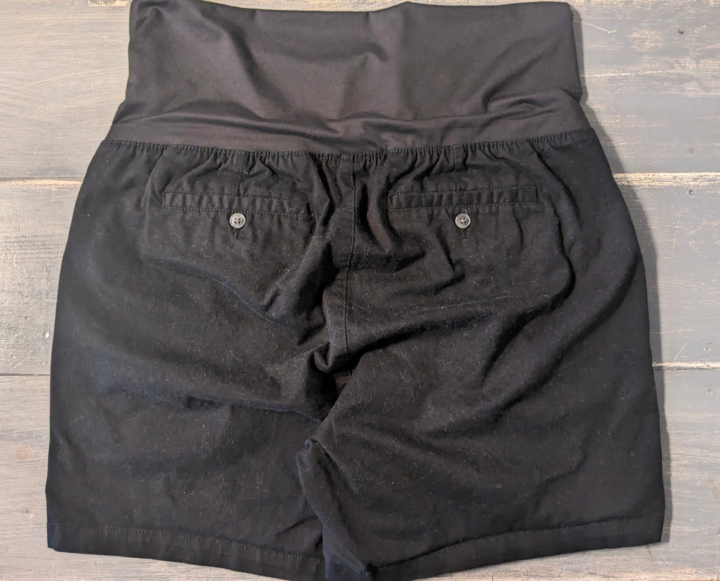 Mid panel casual 6.5" pocket shorts, Black