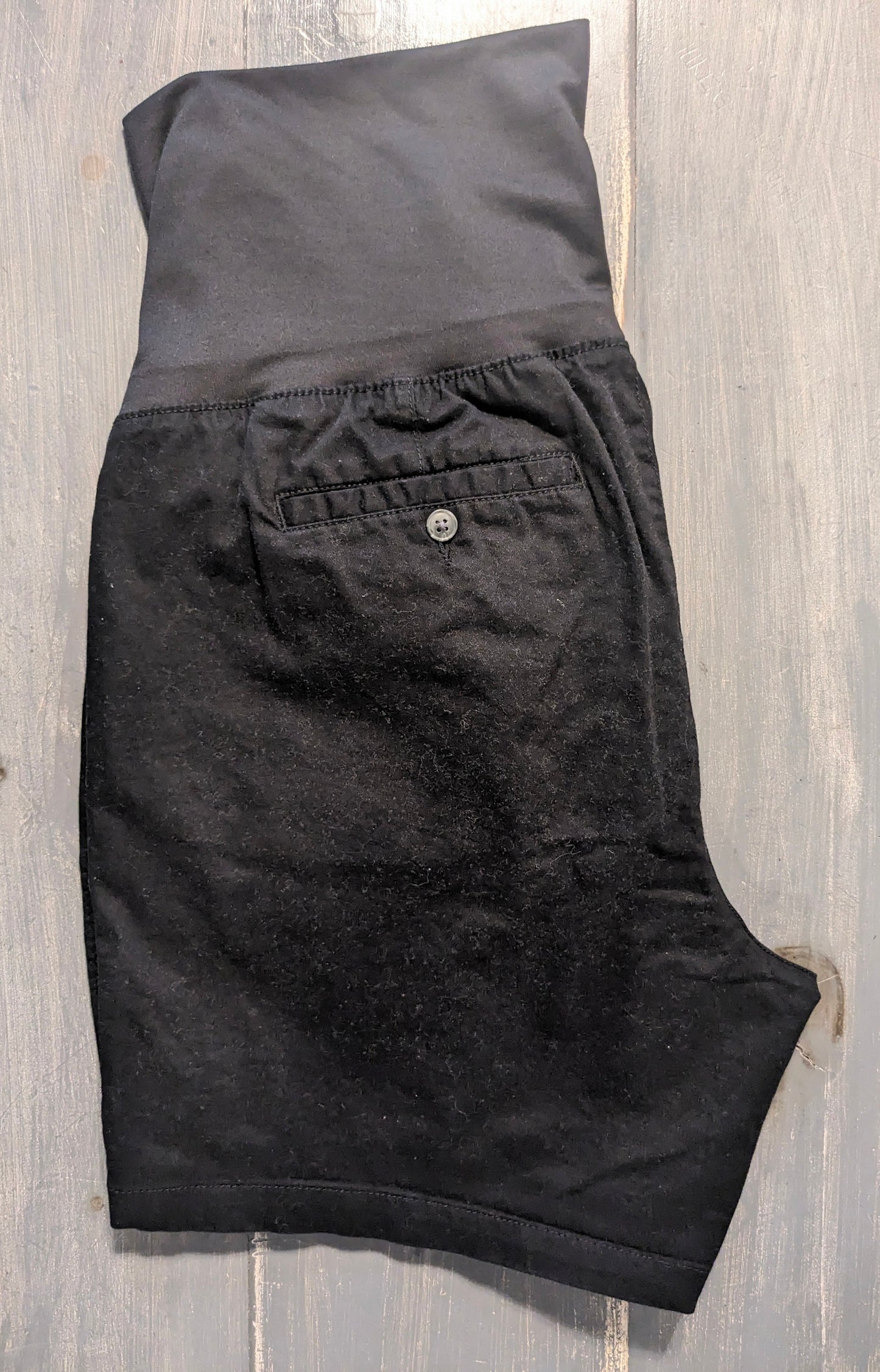 Mid panel casual 6.5" pocket shorts, Black