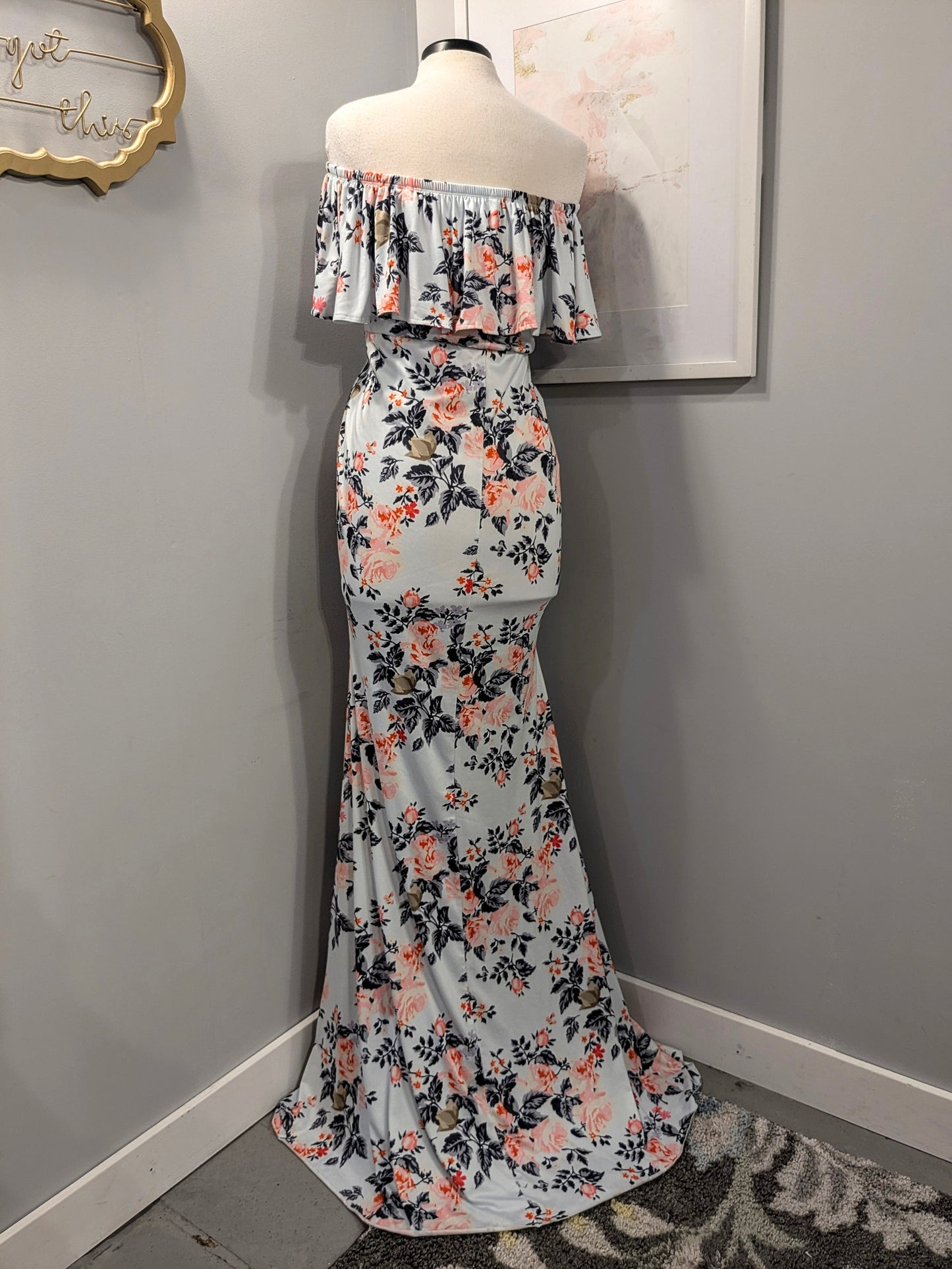 A Sky Stamped with Roses