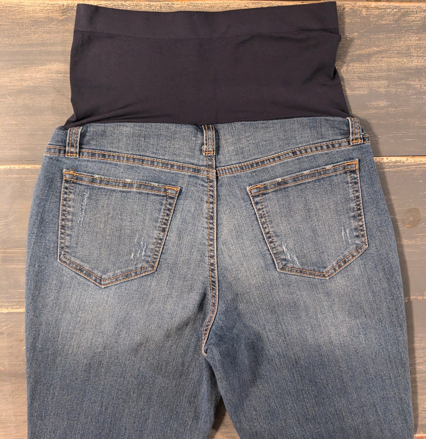 Full panel 24" girlfriend jeans, Medium wash