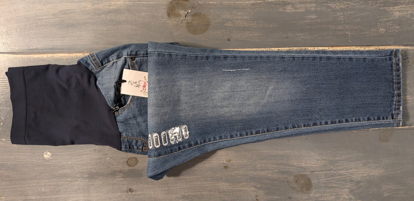 Full panel 24" girlfriend jeans, Medium wash