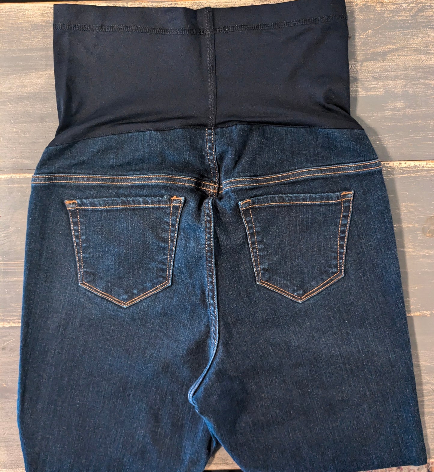 Full panel 28" skinny jeans, Dark wash