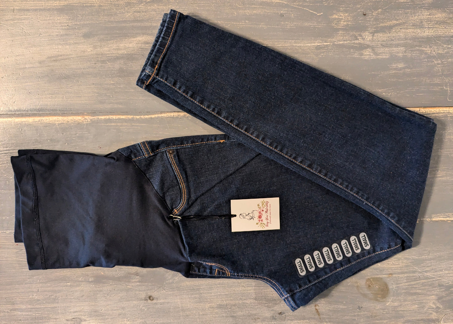 Full panel 28" skinny jeans, Dark wash