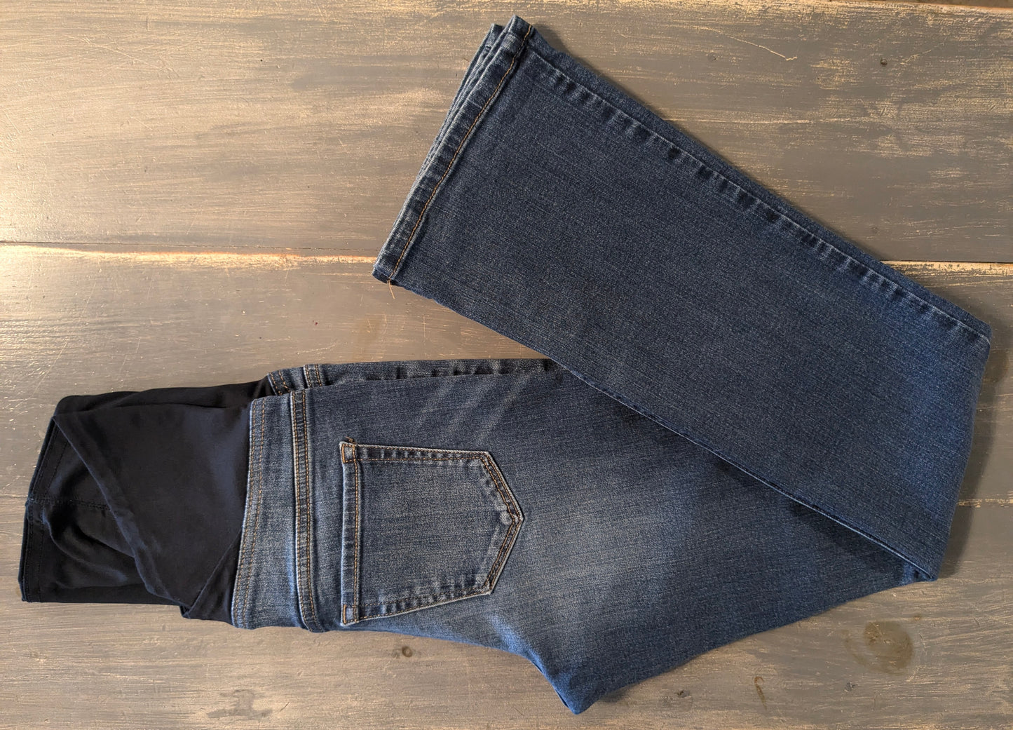 Convertible panel 30" bootcut jeans, Medium wash