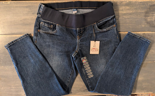 Under-belly panel 26" OG straight leg jeans, Medium wash