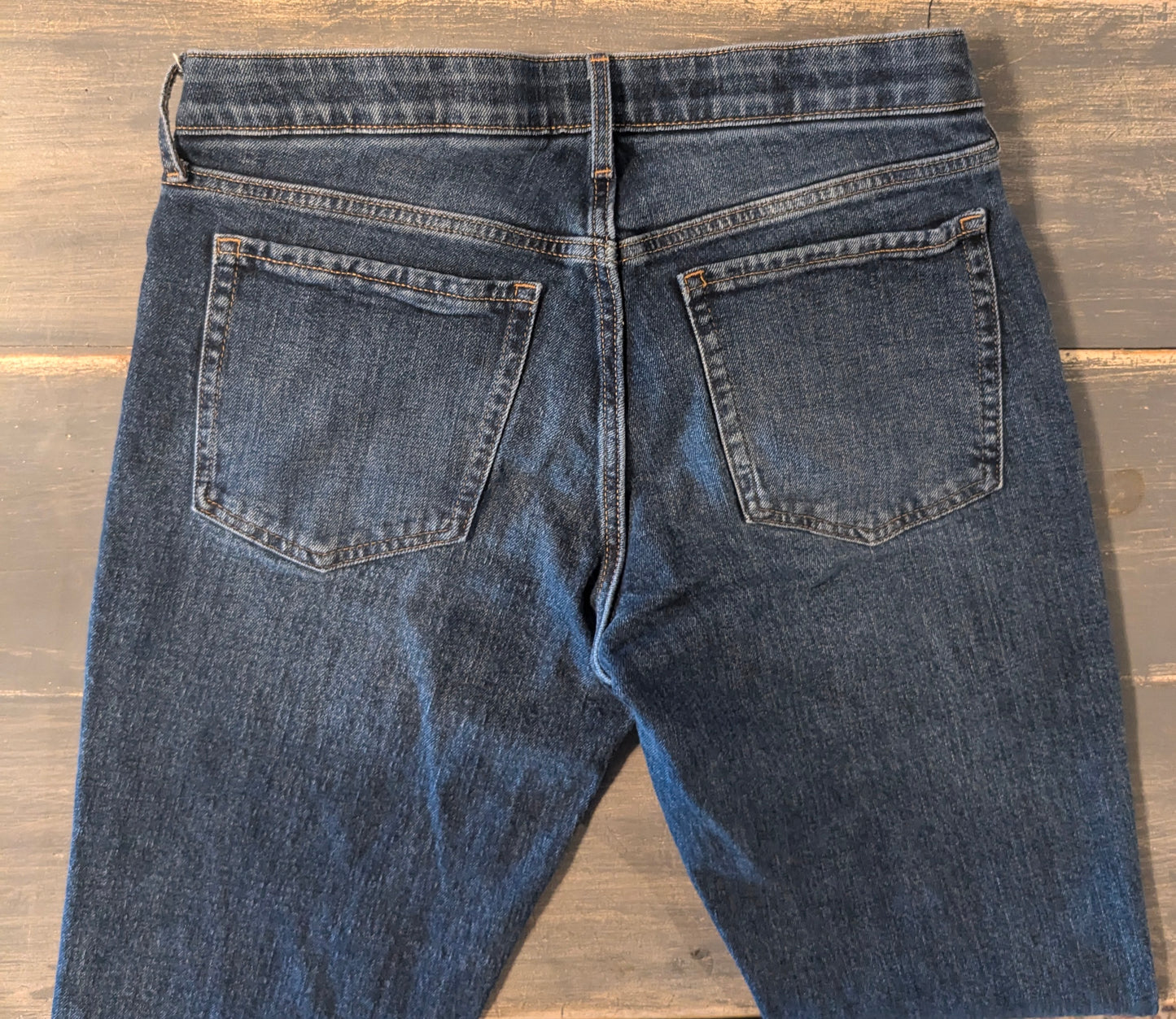 Under-belly panel 26" OG straight leg jeans, Medium wash