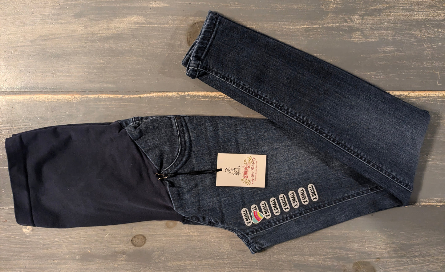 Full panel 25" skinny jeans, Medium wash