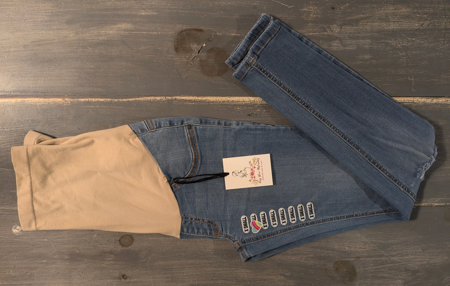 Full panel 26" distressed skinny jeans, Light wash