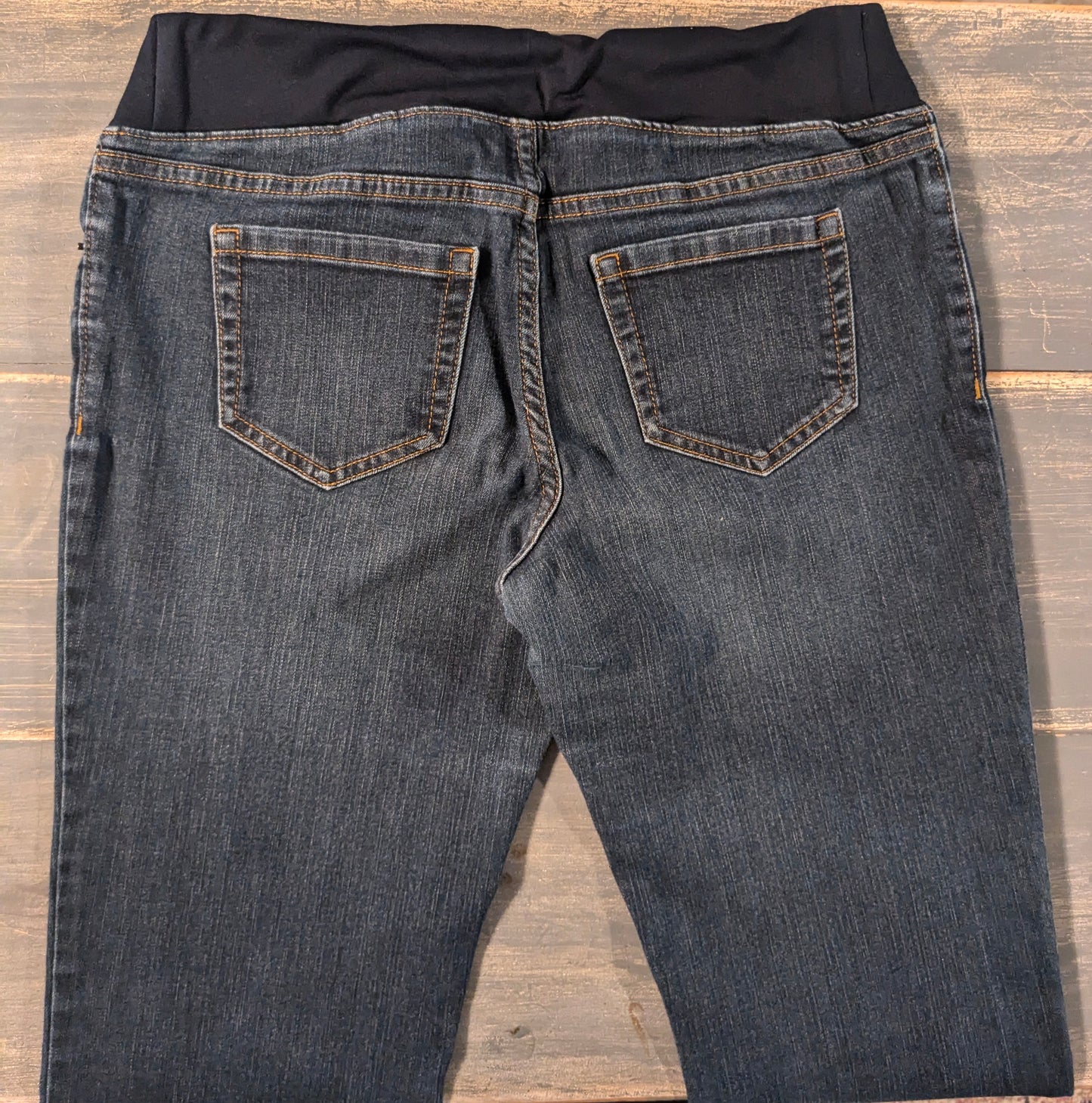 Under-belly panel 30" bootcut jeans, Multi wash