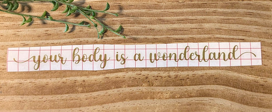 Positive message vinyl decal, Asst'd