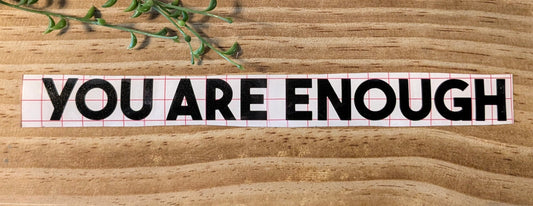 Positive message vinyl decal, Asst'd