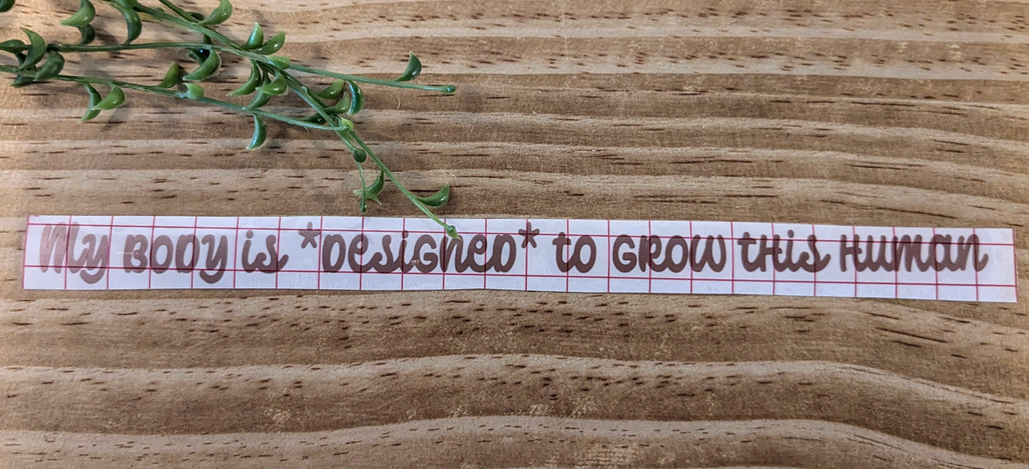 Positive message vinyl decal, Asst'd