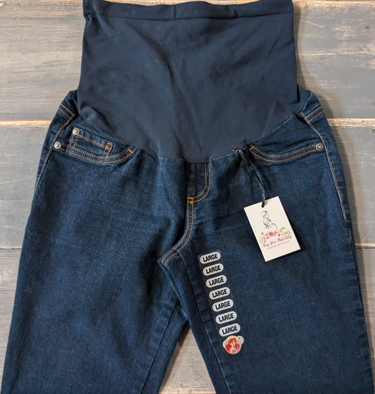 Full panel 32" bootcut jeans, Dark wash