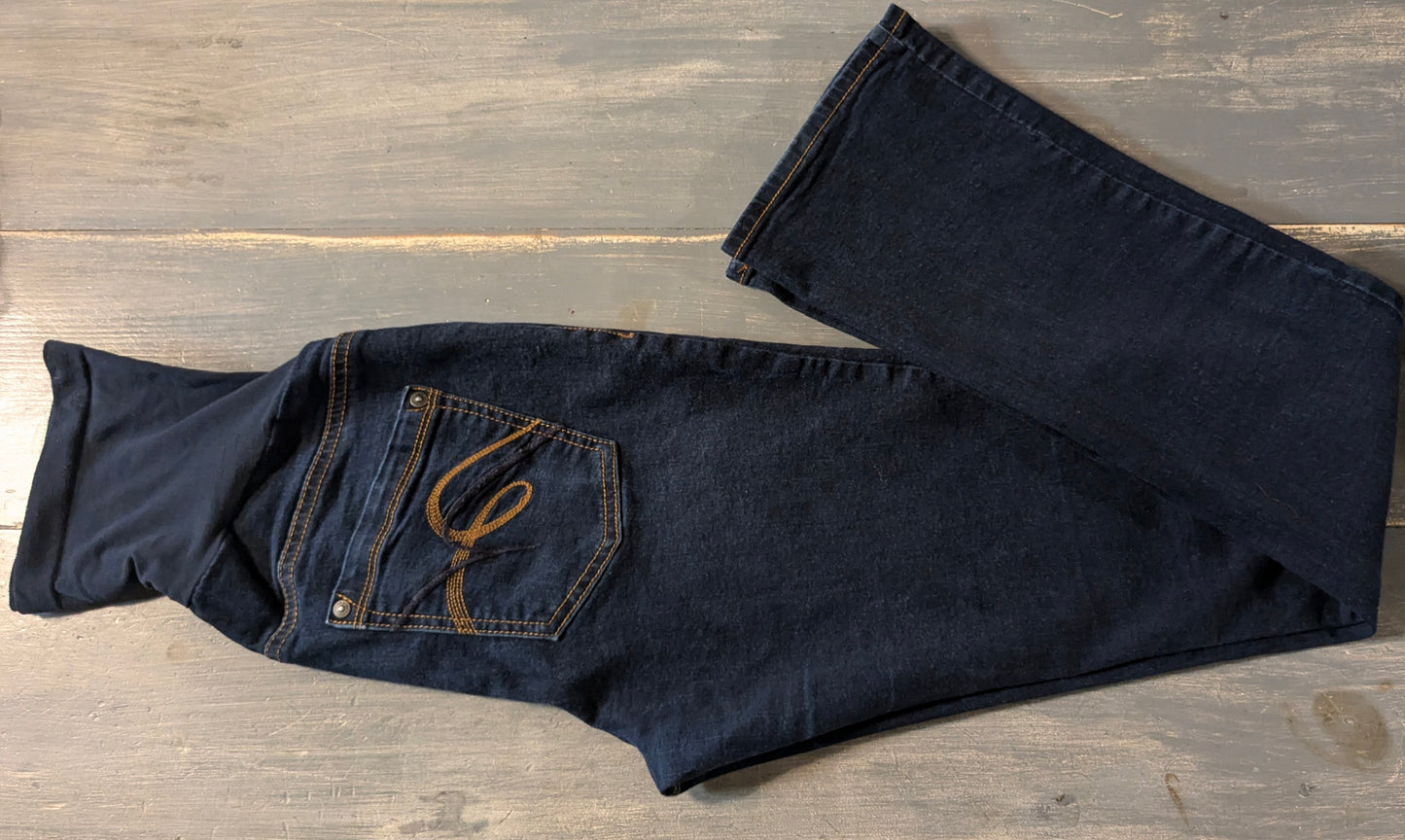 Full panel 32" bootcut jeans, Dark wash
