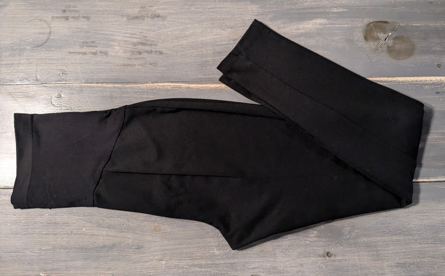 Back center seam full panel 27" leggings, Black
