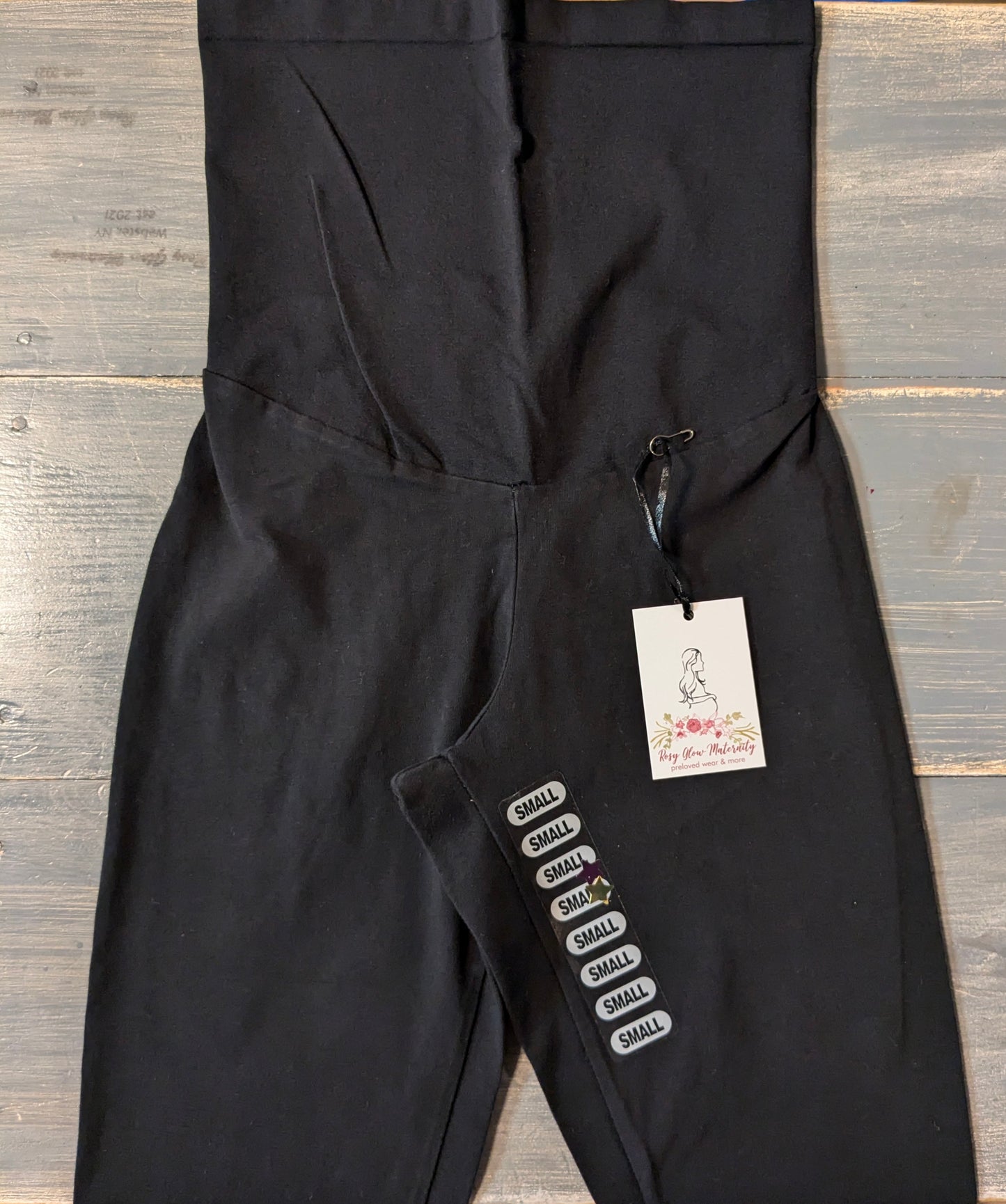 Basic full panel 22" cropped leggings, Black
