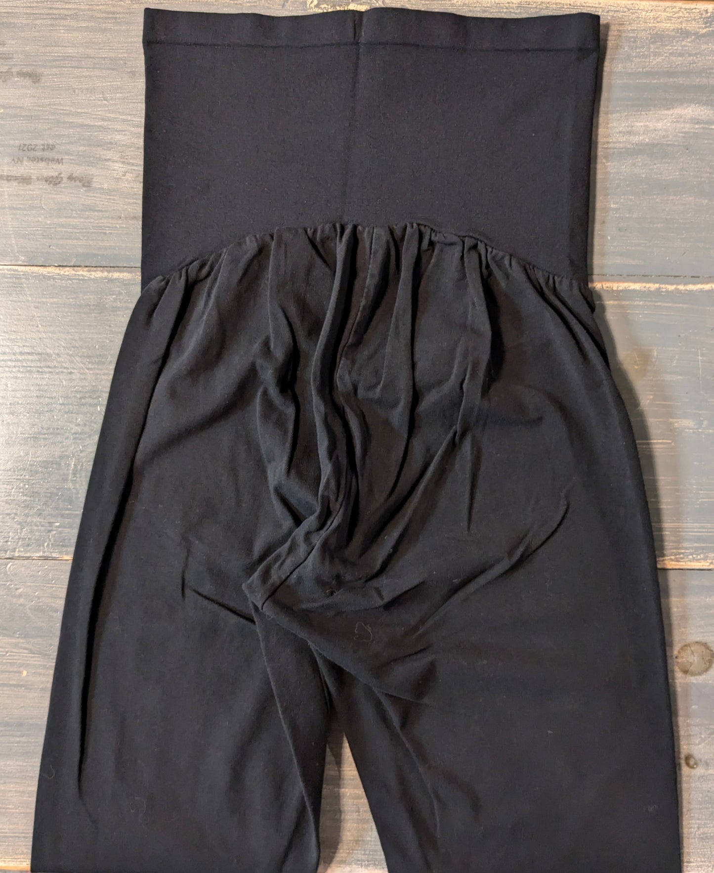 Basic full panel 22" cropped leggings, Black