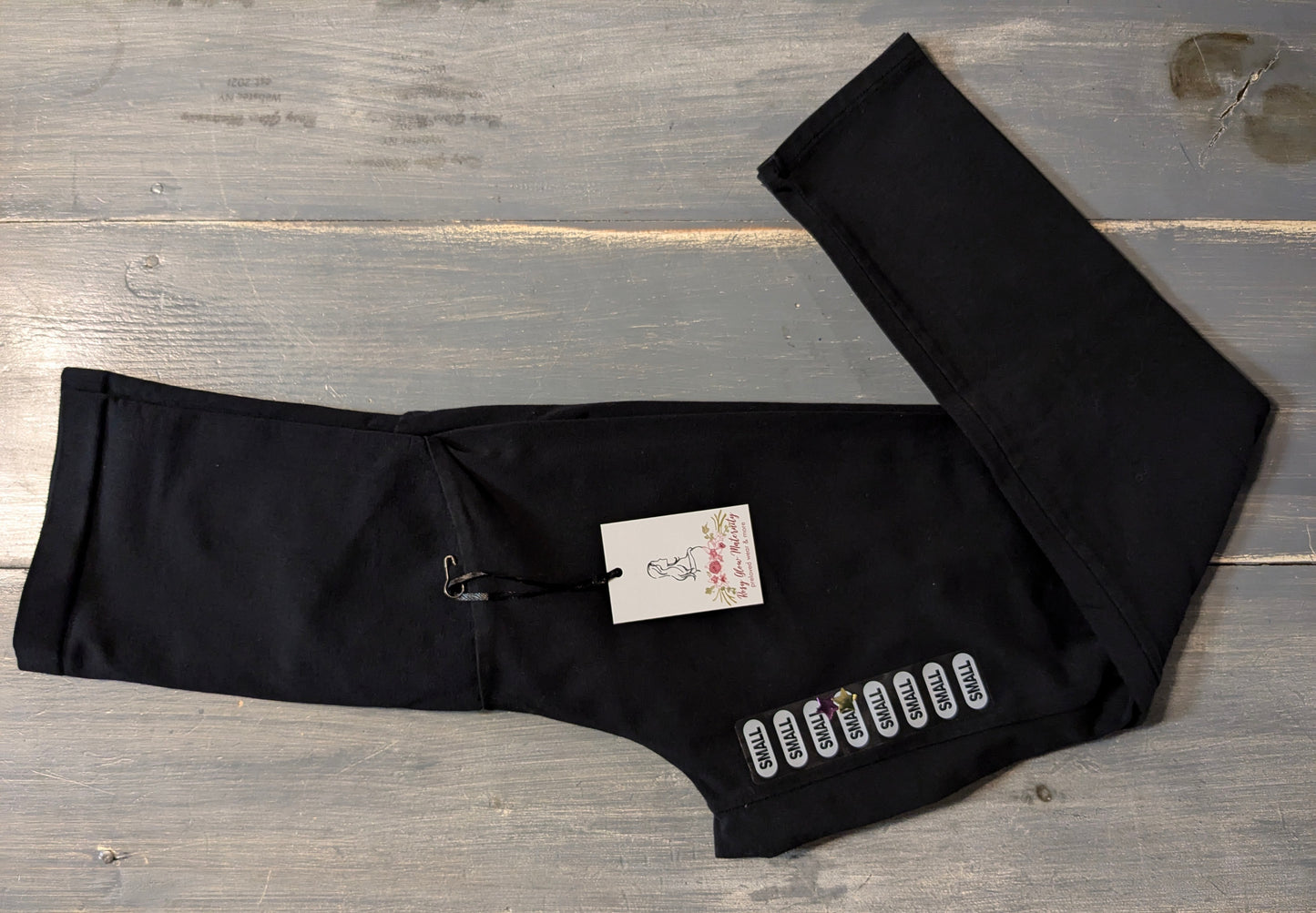 Basic full panel 22" cropped leggings, Black
