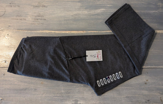 Basic full panel 20" leggings, Charcoal