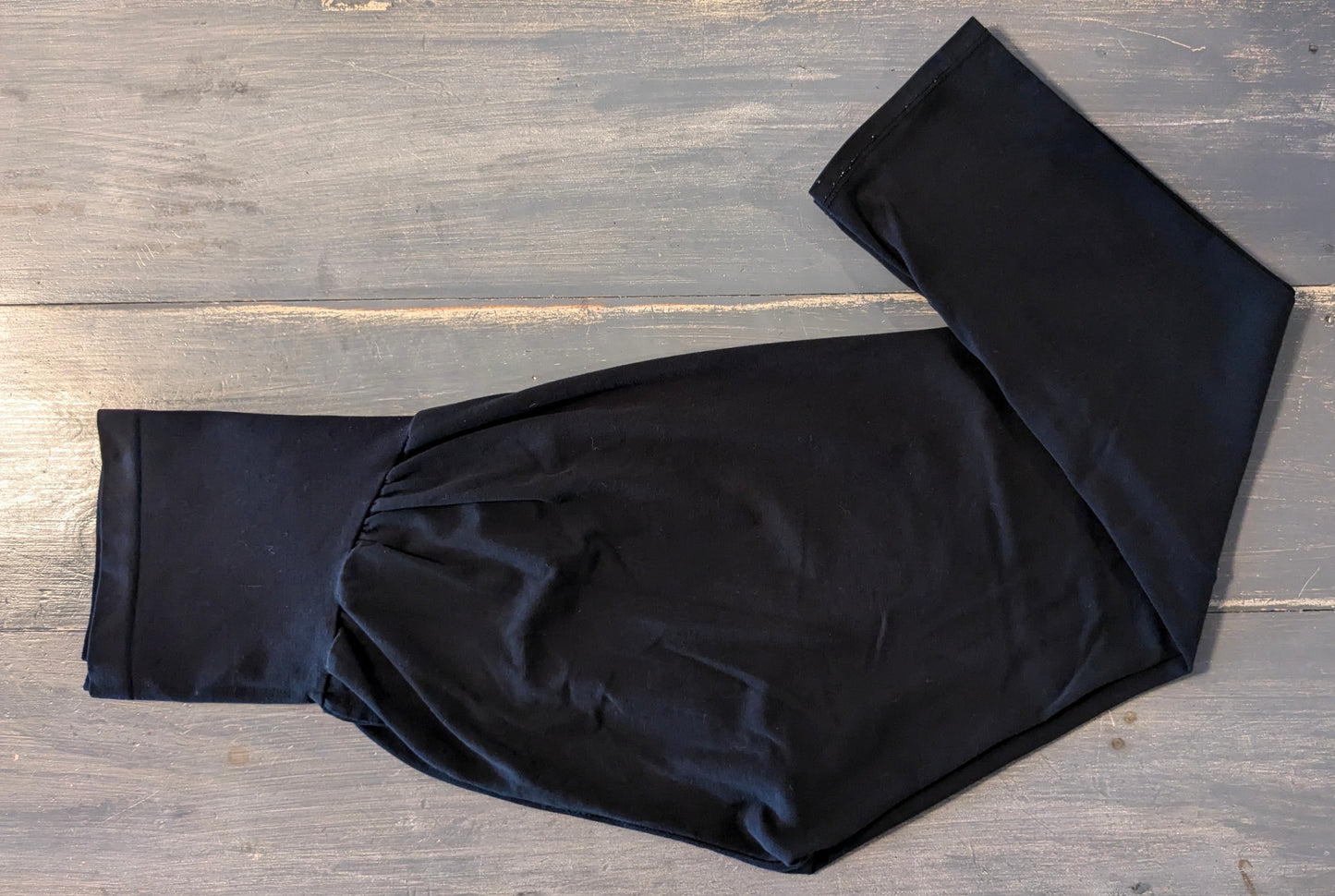 Basic full panel 22" cropped leggings, Black