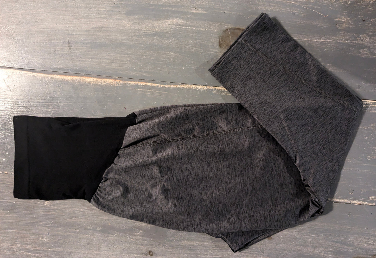 Active full panel 19" cropped leggings, Charcoal
