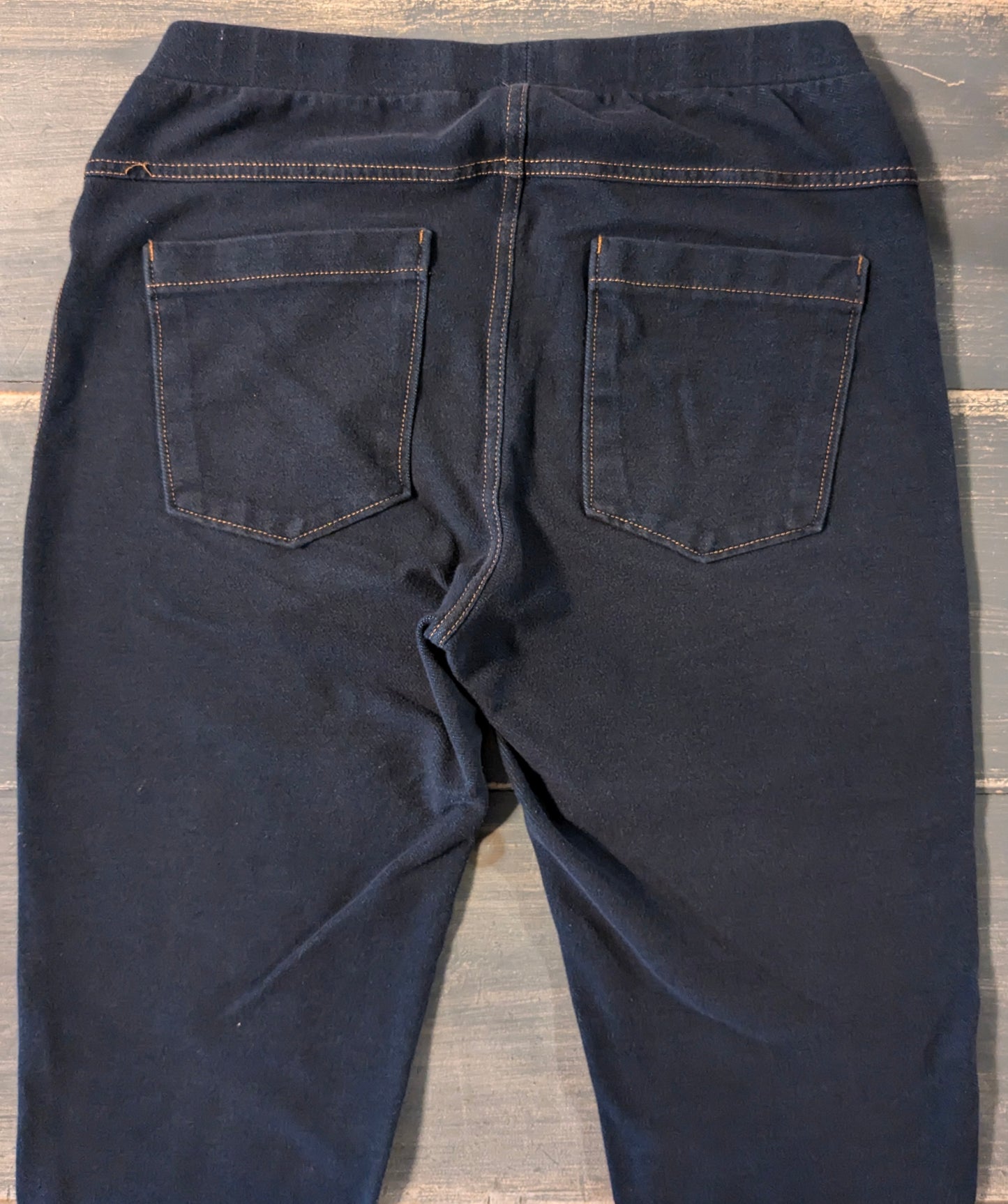 Under-belly panel 26" jeggings, Dark wash