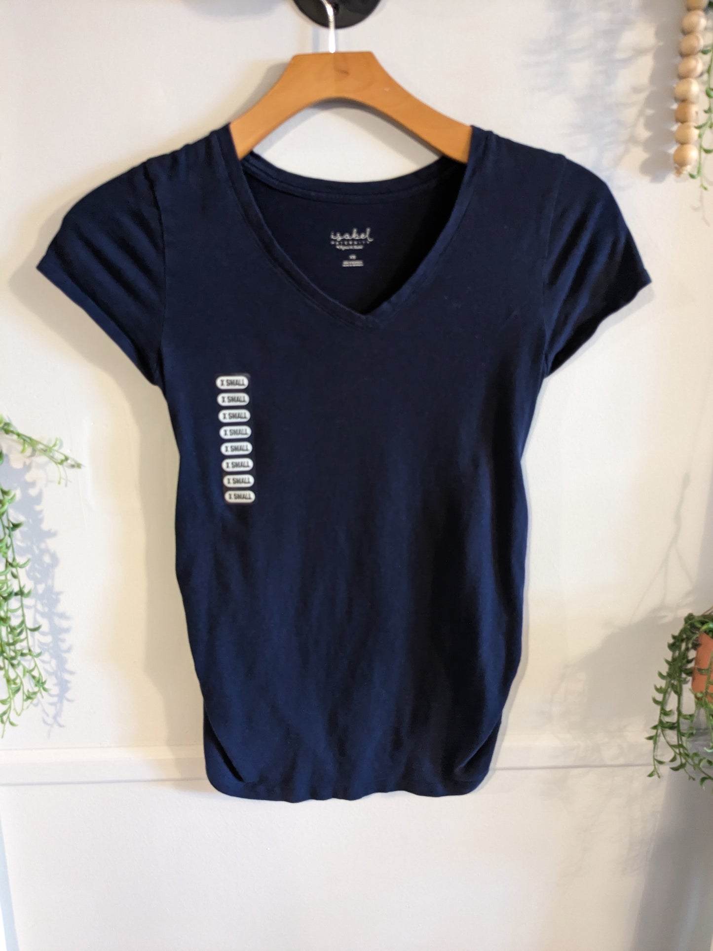 Essential fitted v-neck SS tee, Multi