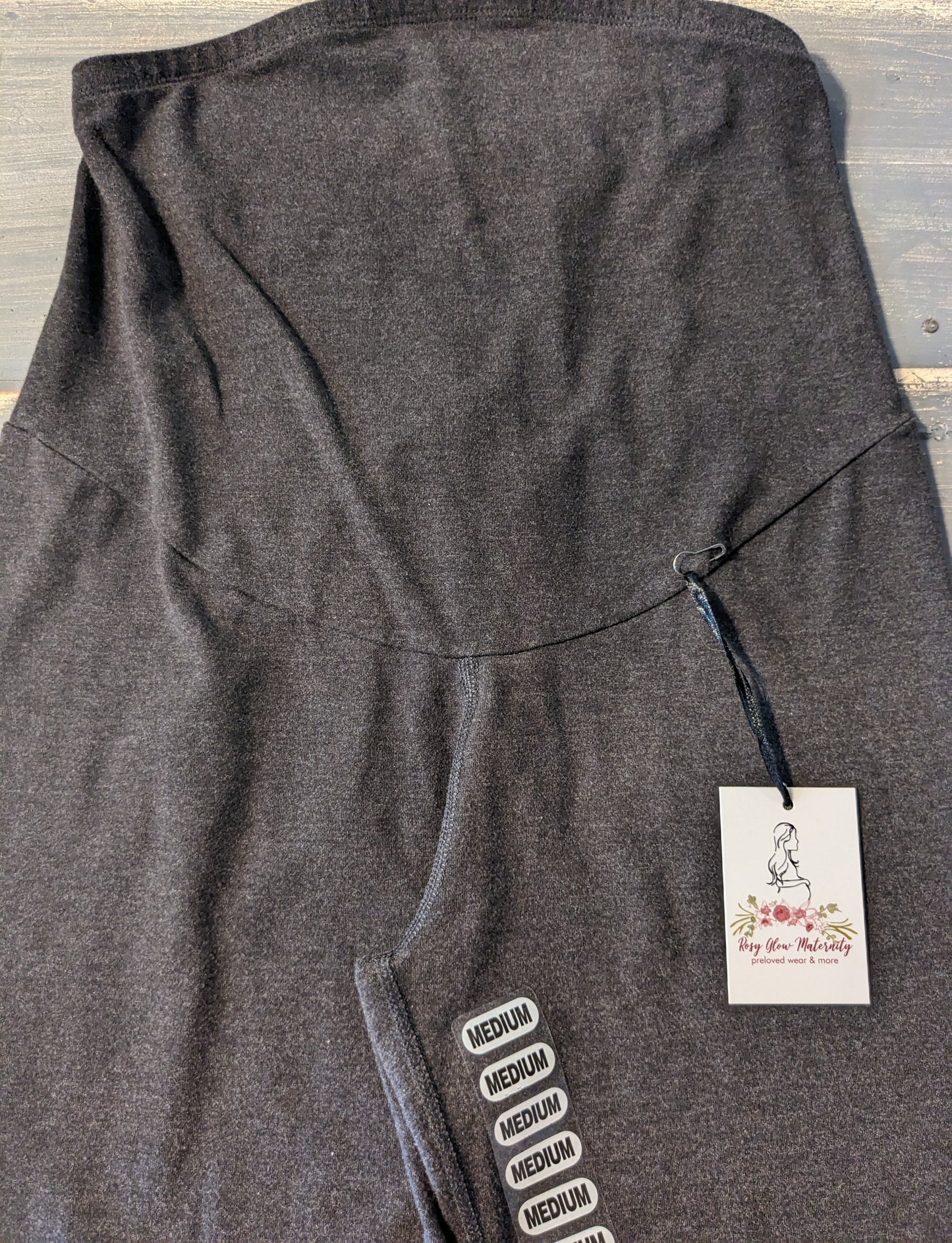 Classic full panel 24" leggings, Charcoal