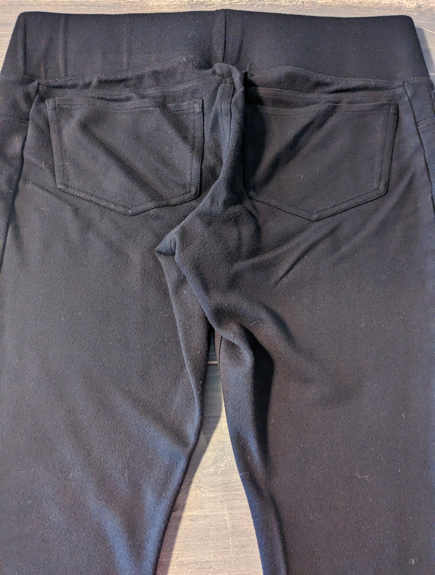 Under-belly panel 24" skinny trousers, Black