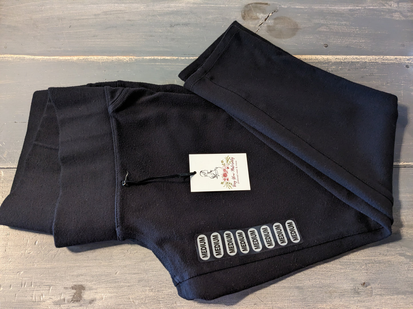 Under-belly panel 24" skinny trousers, Black