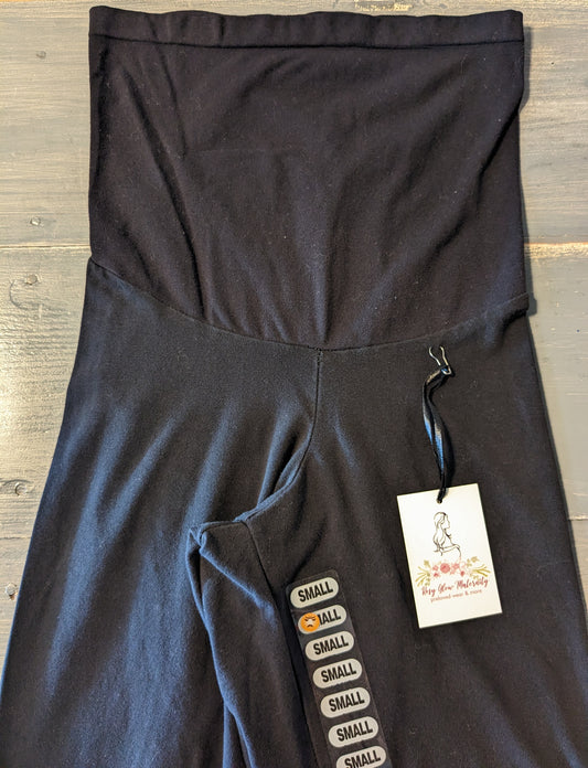 Cinched hem full panel 26" leggings, Black