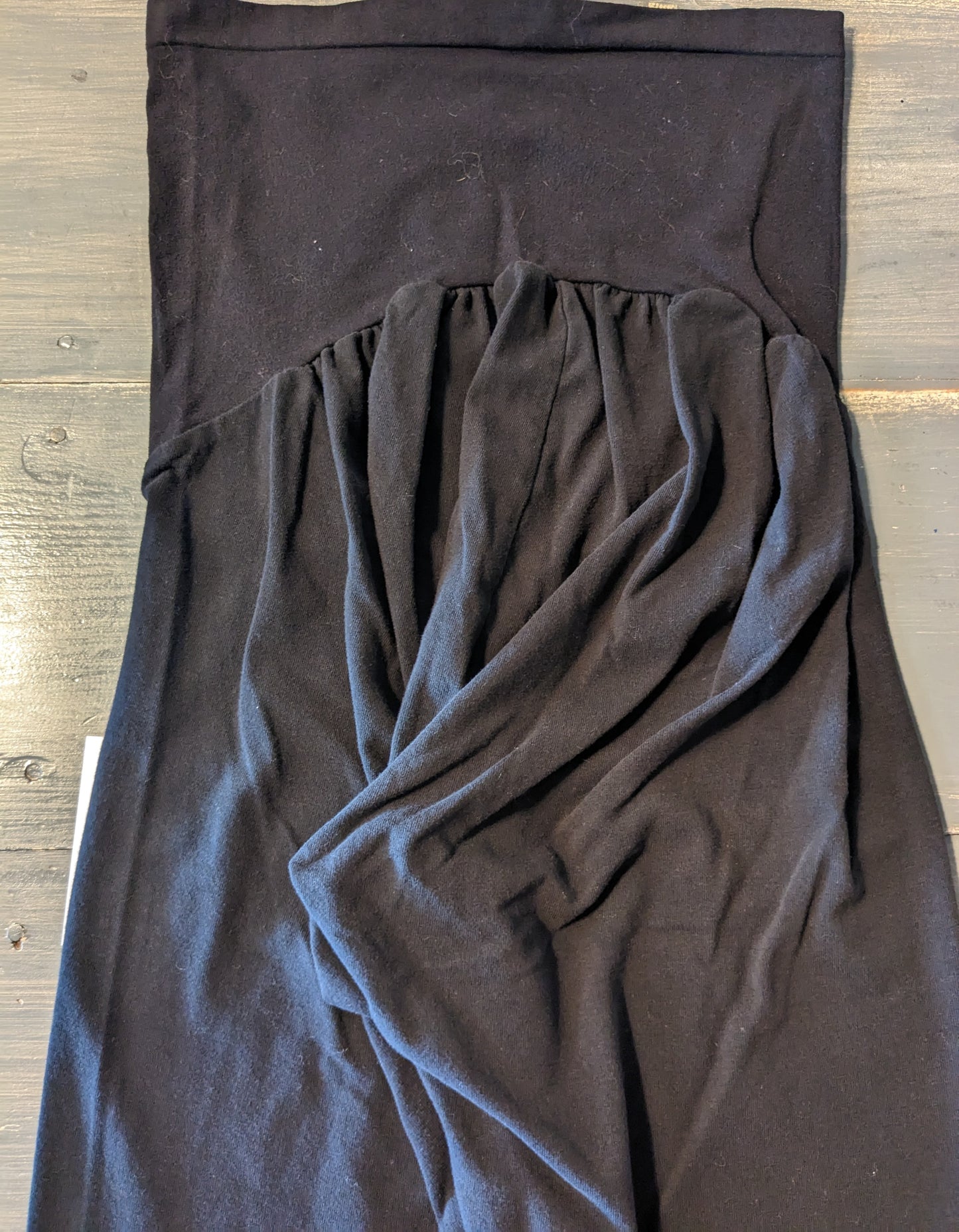 Cinched hem full panel 26" leggings, Black
