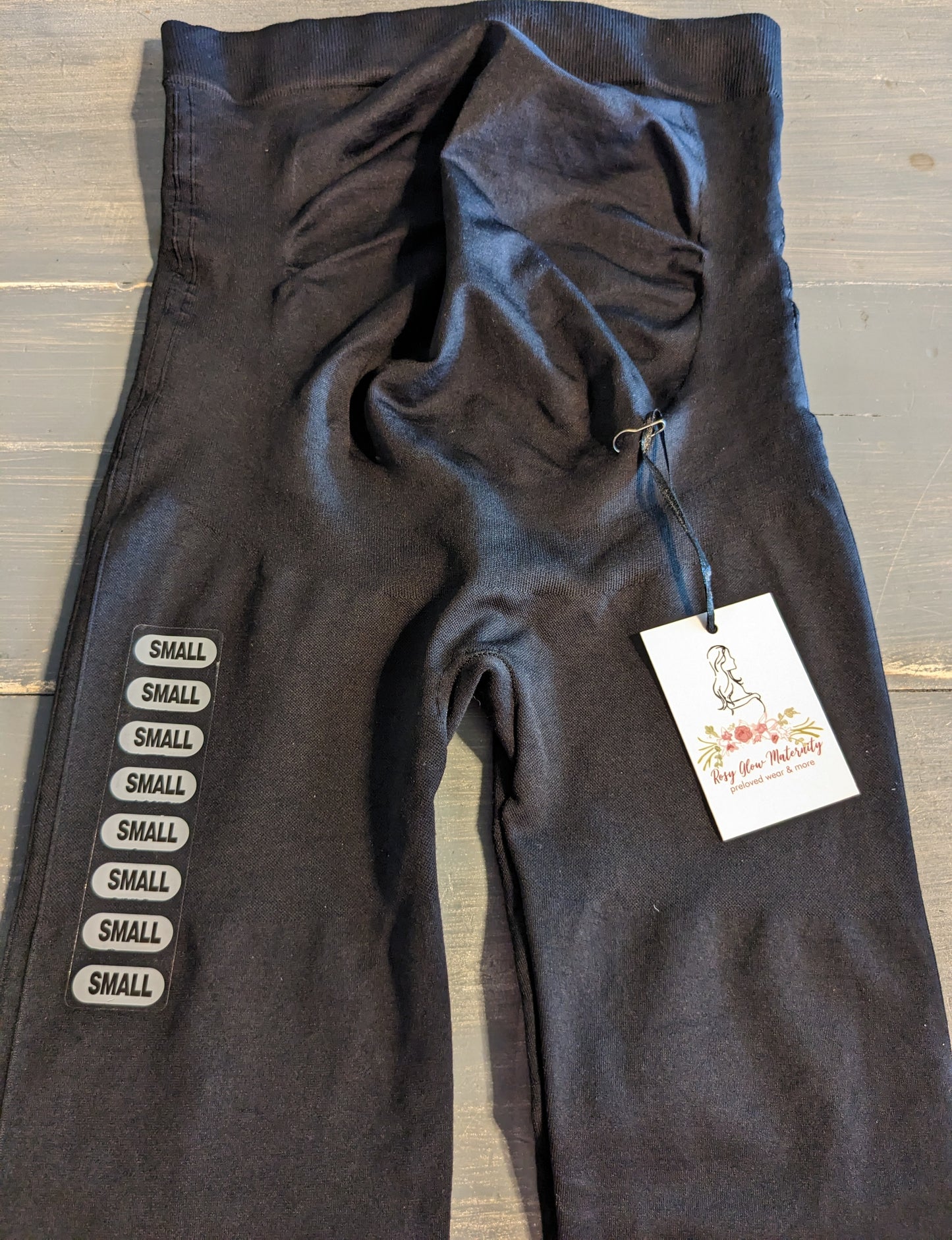Compression full panel 24" cropped leggings, Black