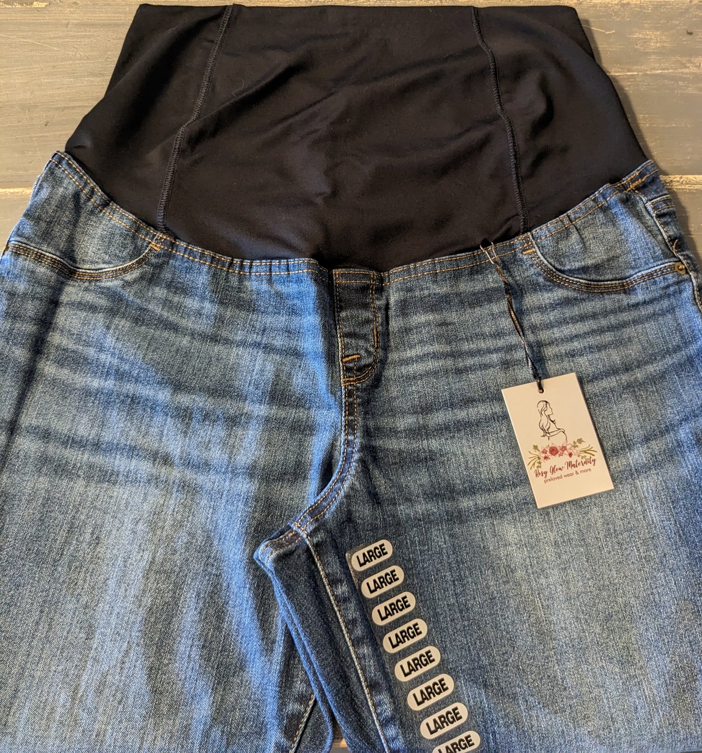 Convertible panel 30" bootcut jeans, Medium wash