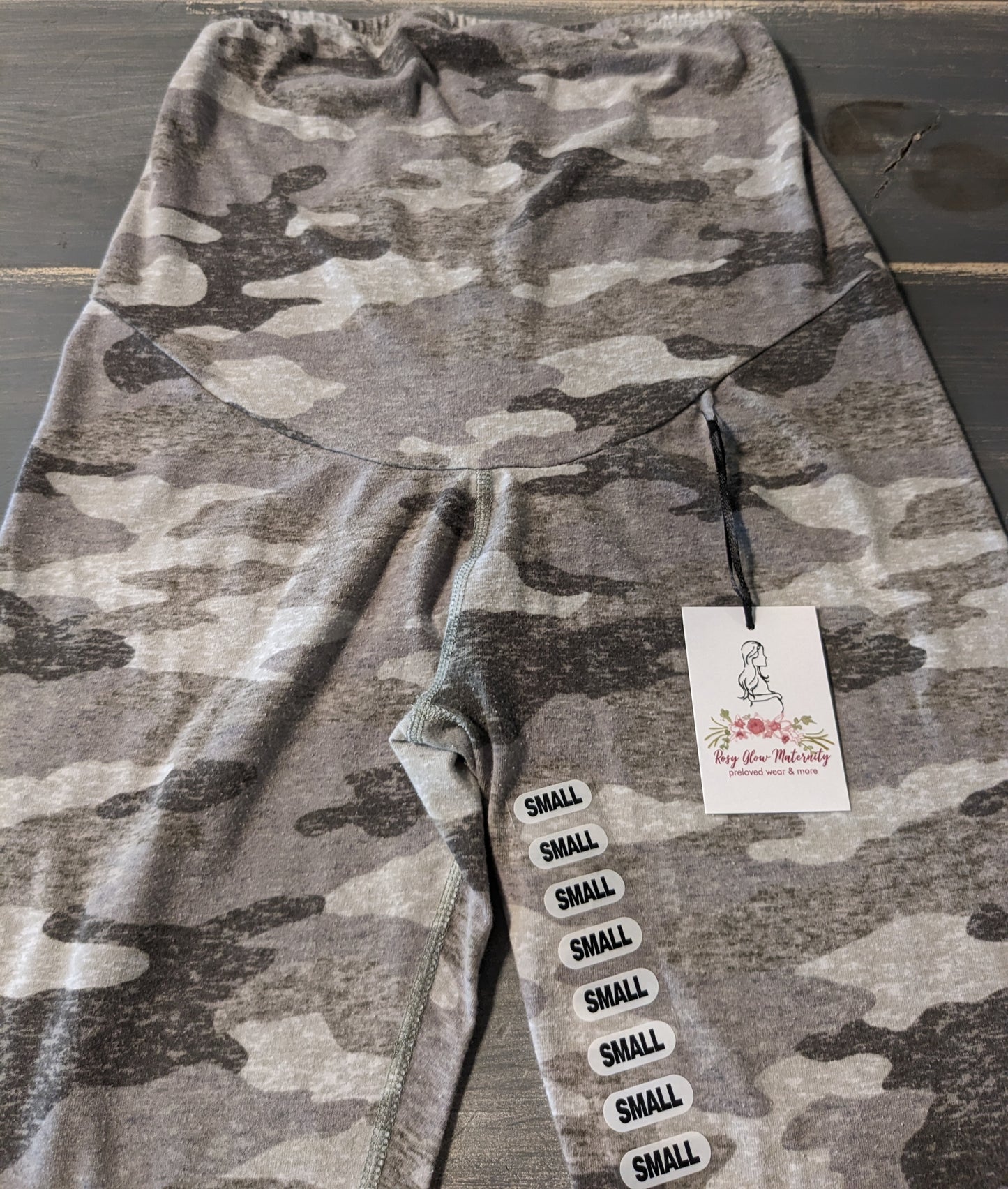 Classic full panel 25" leggings, Grey camo