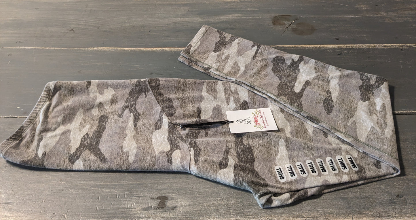 Classic full panel 25" leggings, Grey camo