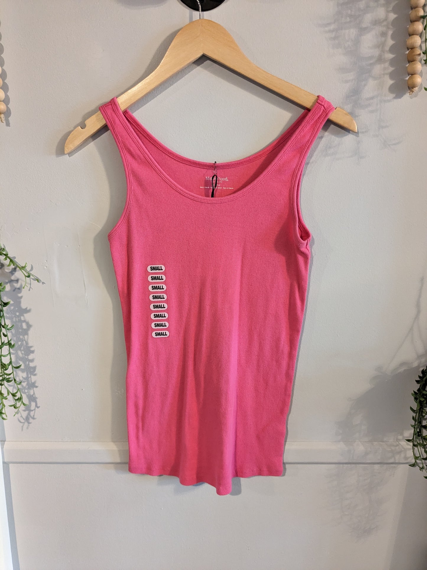 Classic ribbed knit scoop neck tank, Multi