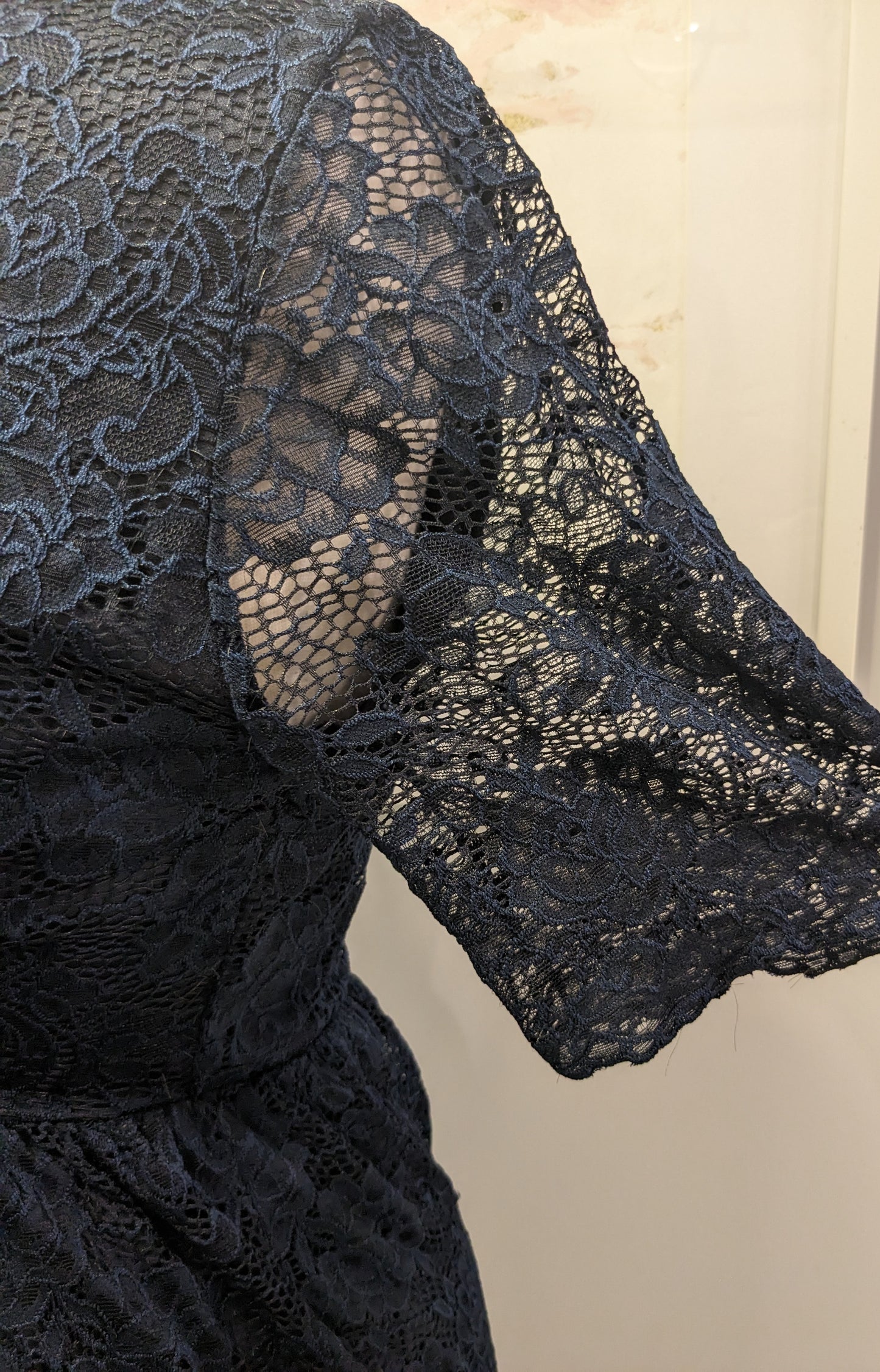 Midnight Blue Lace Maxi