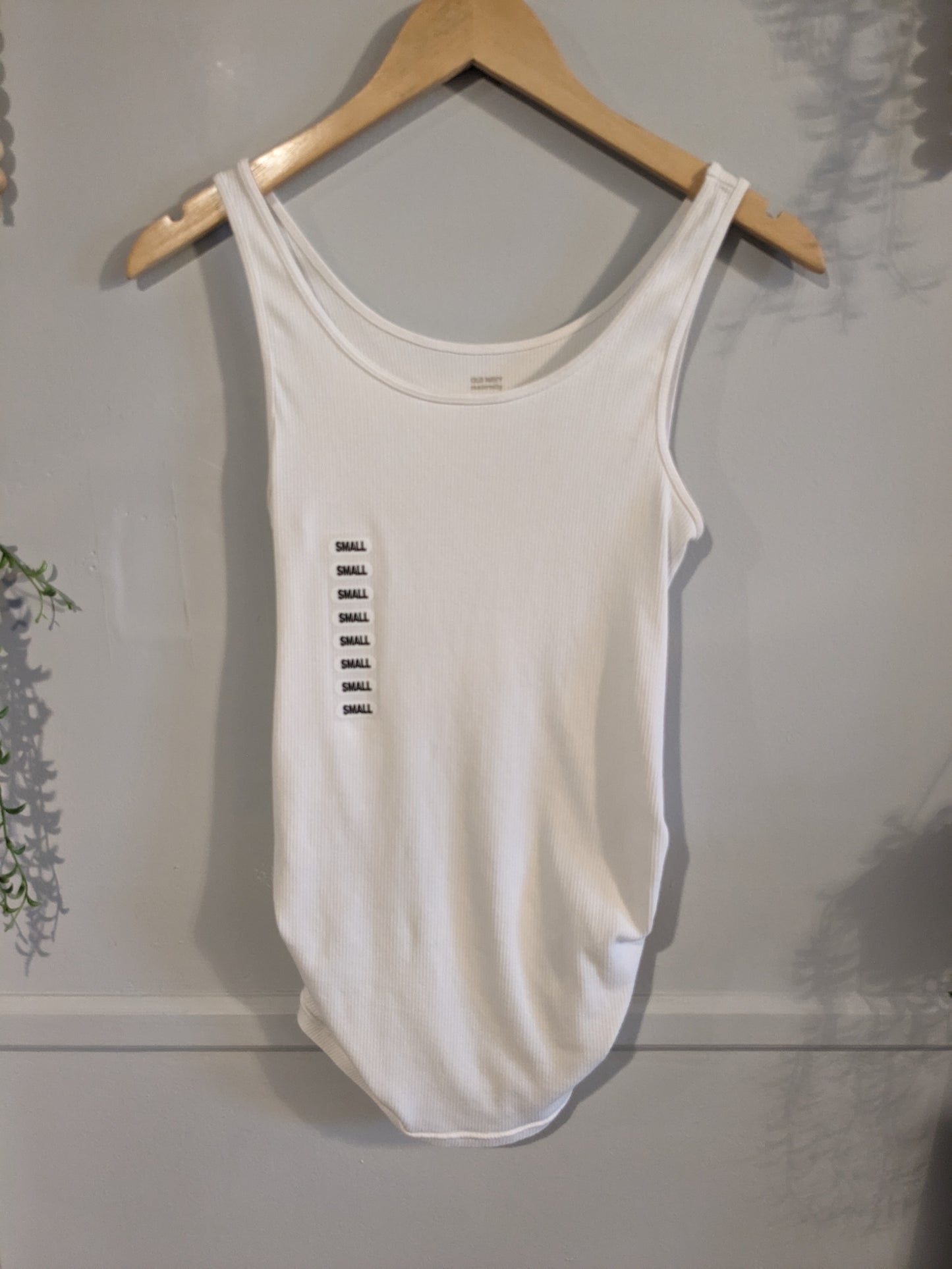 Essential ribbed knit double scoop neck tank, Multi